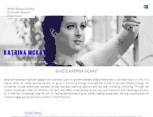 Tablet Screenshot of katrinamckay.com